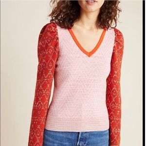 Anthropologie V Neck Sweater